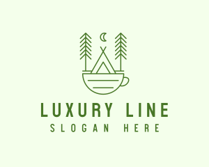 Green Tent Cafe logo design