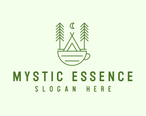 Green Tent Cafe logo design