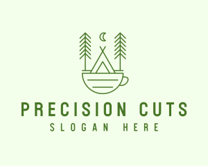 Green Tent Cafe logo design