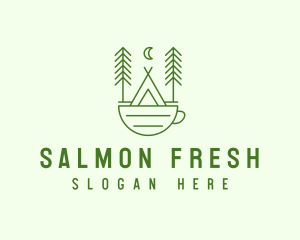 Green Tent Cafe logo design