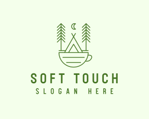 Green Tent Cafe logo design