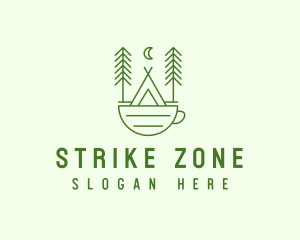 Green Tent Cafe logo design