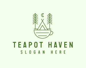 Green Tent Cafe logo design