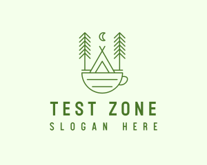 Green Tent Cafe logo design