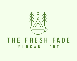 Green Tent Cafe logo design