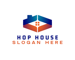 Industrial House Roofing logo design