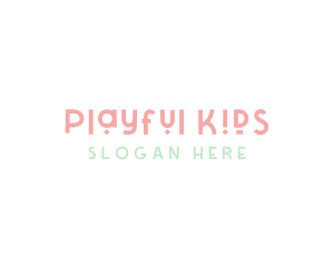 Playful Cute Kindergarten logo design