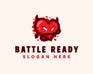 Bloody Devil Heart Logo