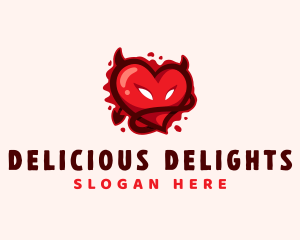 Bloody Devil Heart Logo