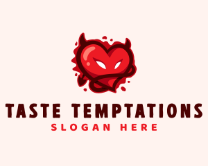 Bloody Devil Heart logo design