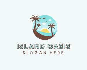 Beach Island Traveler logo design