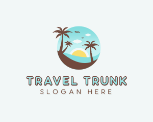 Beach Island Traveler logo design