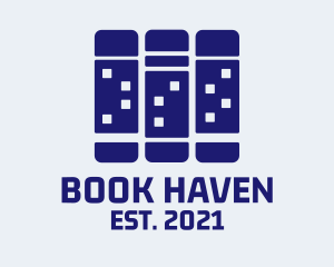 Window Building Book logo design