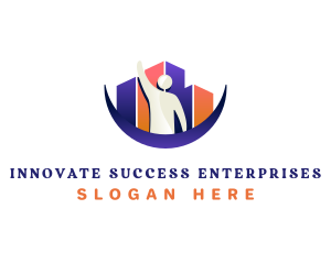 Human Success Award logo design