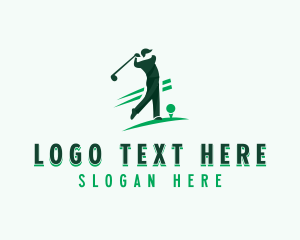 Golfer Golfing Competition Logo