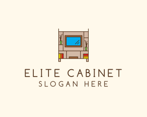 Television Cabinet Homeware logo design