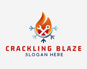 Heat Cooling Repair Tools logo design