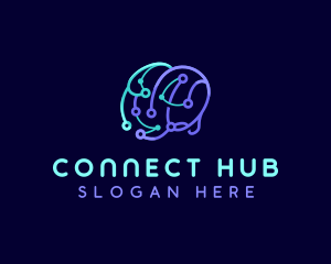 Network Connection Brain logo