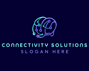 Network Connection Brain logo
