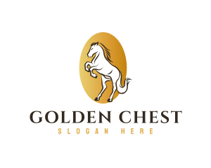 Golden Horse Polo logo design