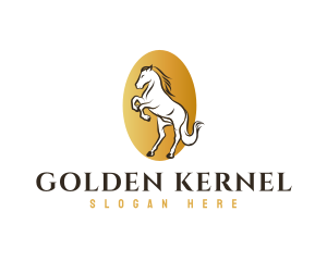 Golden Horse Polo logo design