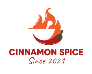 Hot Spicy Pepper  logo design