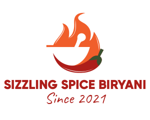 Hot Spicy Pepper  logo design