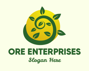 Organic Eco Farm logo design