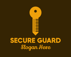 Golden Key Locksmith logo design