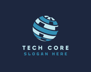 Globe Tech Connect logo design