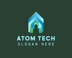 Tech Startup Letter A logo design