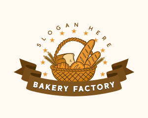 Bakery Pastry Bread Basket logo design