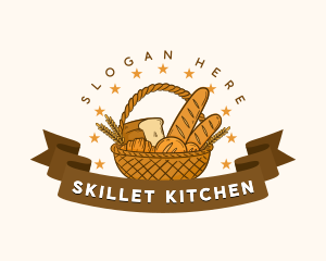 Bakery Pastry Bread Basket logo design