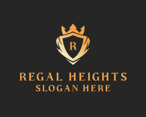 High End Crown Shield logo design