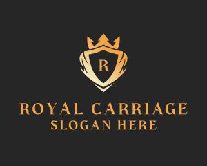 High End Crown Shield logo design