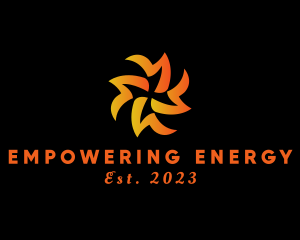 Flame Energy Symbol  logo design