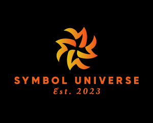 Flame Energy Symbol  logo