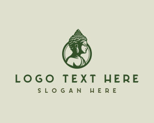 Buddha Statue Religion Logo