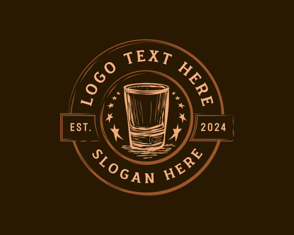 Liquor Shot Glass Brewery logo