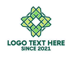 Green Floral Pattern logo