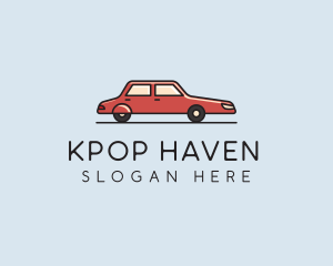 Red Car Sedan  logo design