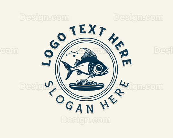 Seafood Restaurant Dining Logo