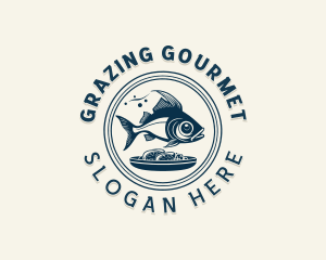 Seafood Restaurant Dining logo design