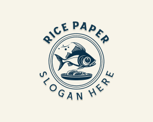 Seafood Restaurant Dining logo design