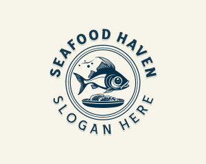 Seafood Restaurant Dining logo design