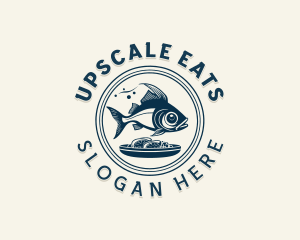 Seafood Restaurant Dining logo design