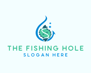 Aquatic Fishing Hook logo