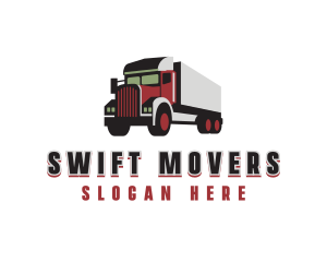 Truck Freight Mover  logo design