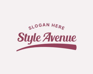 Clothing Script Style logo design