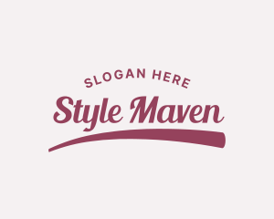 Clothing Script Style logo design